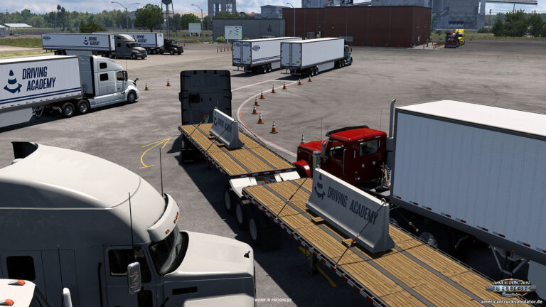 Zwei Anhänger in der Driving Academy